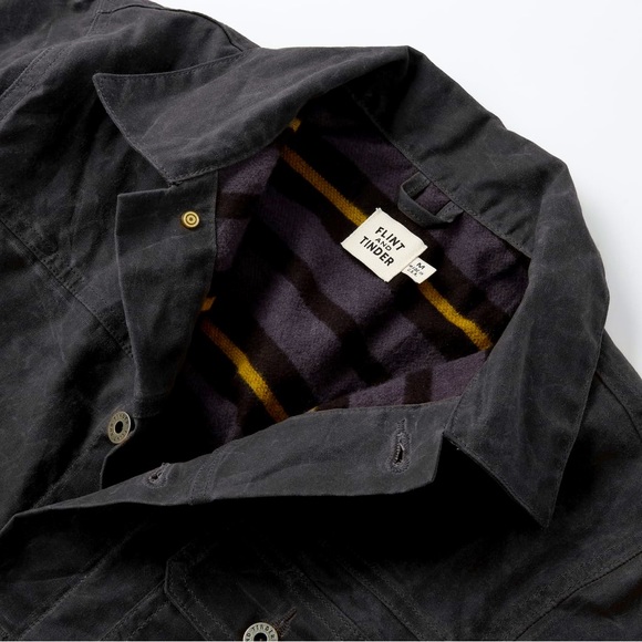 Huckberry Other - Flannel-Lined Waxed Trucker Jacket
